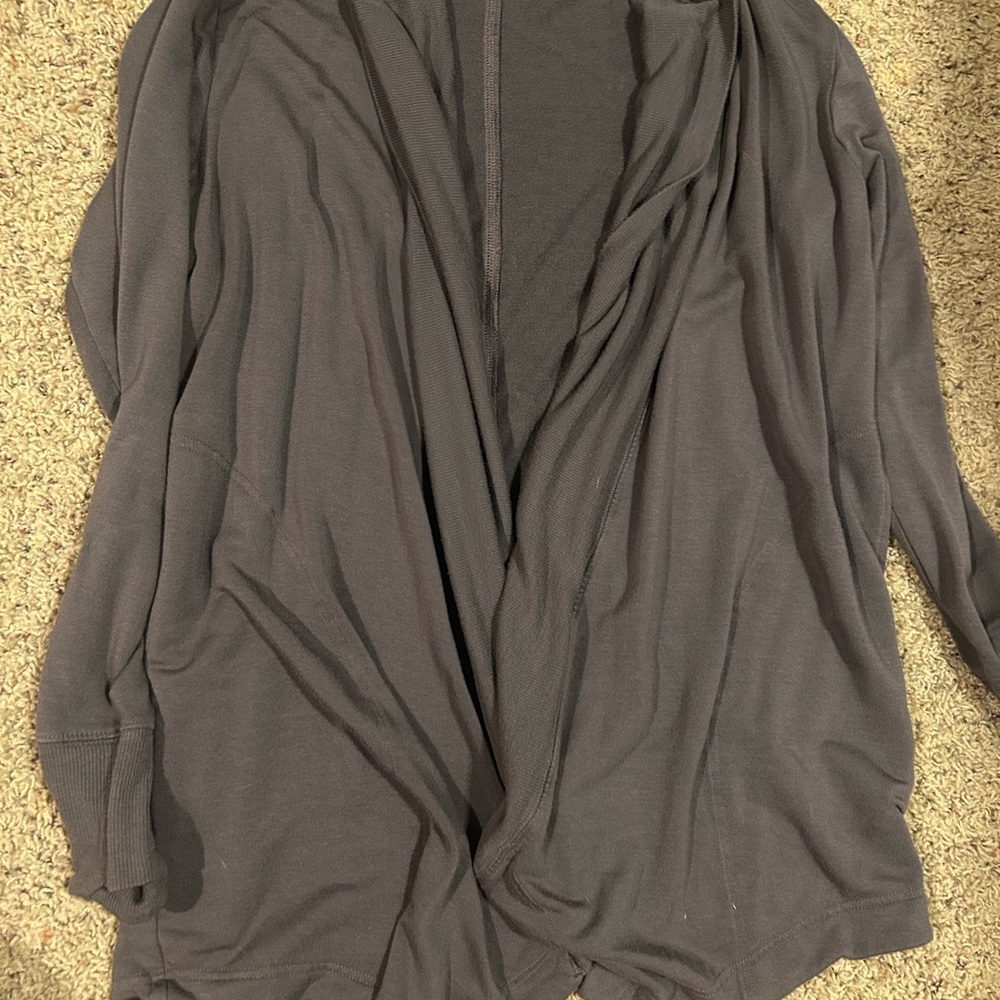 Light Purple/Grey Open Cardigan